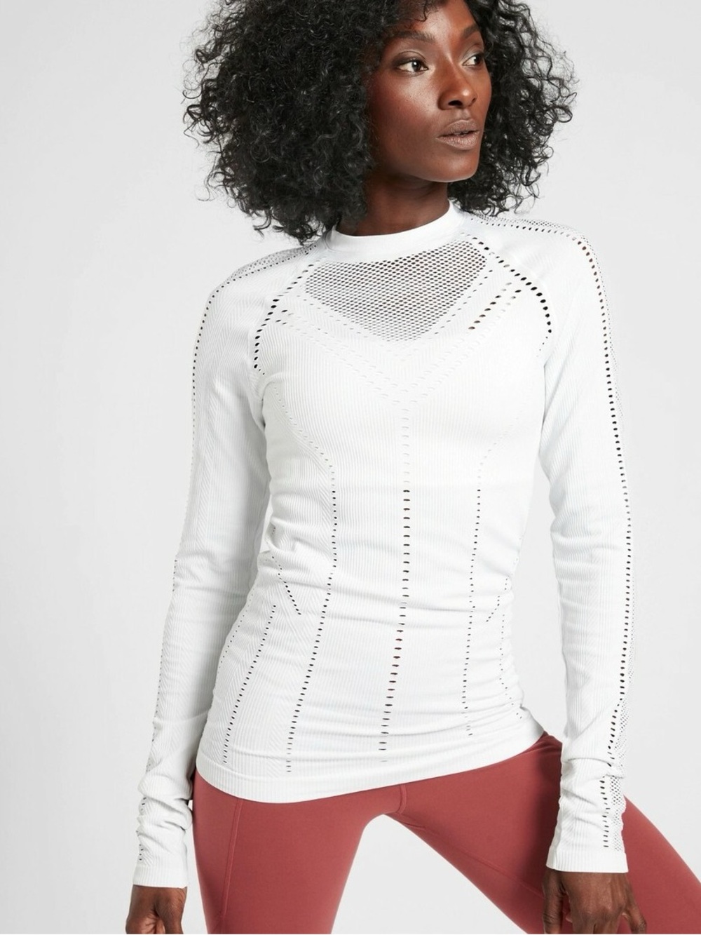 🚨NWT🚨 Athleta White Oxygen Long Sleeve